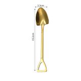 Çelik 6 Adet Düşük Kalite Gold Kürek Tatlı Meyve ve Dondurma Kaşığı cin754sr-6
