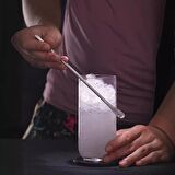 304 Çelik 6 Adet 19 cm Kokteyl Kahve Latte Karıştırma Barmen Kaşığı cin758by