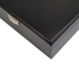 Falconetti Küçük Mat Siyah Humidor Puro Kutusu Küllük Makas Seti rd26