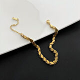 Chavin Gold Çelik Halep Zincir Model Bayan Bileklik ev06sr