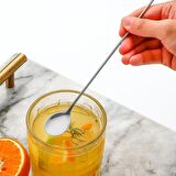Çelik Kokteyl Kaşığı  Shaker Ve Bar Tokmağı Kokteyl Bardağı Seti cin728