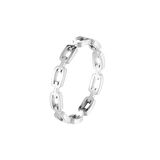 Chavin Çelik Silver Zincir Model Bayan Yüzük ev28by