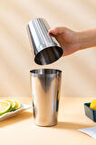Komple Çelik 600 800 ml Boston Shaker Kokteyl Hazırlama Kabı Bardağı cin878