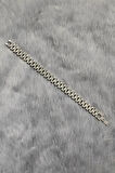Chavin Çelik 10 mm Silver Parlak Taşlı  Erkek Bileklik ev58by