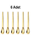 201 Çelik 6 Adet Gold Mat 12,5 cm Klasik Çay Kaşığı cin941sr-6