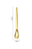 201 Çelik 6 Adet Gold Mat 12,5 cm Klasik Çay Kaşığı cin941sr-6