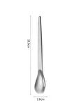 201 Çelik 6 Adet Mat Gümüş 12,5 cm  Klasik Çay Kaşığı cin941by-6