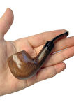 Falconetti 9 mm. Kahverengi Sandalwood Eğimli Sap Mini Ahşap Pipo rd41