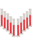 10 Adet 100 ml. Mezur Plastik Sıvı Hassas Tartı Ölçüm Aleti thr248-10