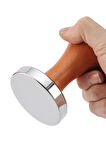 Çelik 58 mm Espresso Makinesi Tamperi Barista Ekipmanı mt136