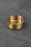 10 Adet Çelik Gold 8 cm Kafe Restaurant Lokanta Yuvarlak Kül Tablası Küllük 