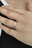 Chavin Çelik 2 mm Gold Modern Bayan Yüzük ey22sr