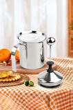 304 Çelik 500 ml Manuel Presli Kahve Süt Köpürtme Potu Sütlük Pitcher mt192