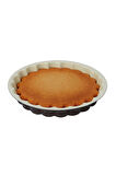 Karbon Çelik 30 cm Yuvarlak Dilimli Tart Turta Kek Kalıbı mt211