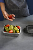 3 Adet 304 Çelik 550-850-1800 ml Yemek Meyve Et Buzdolabı Beslenme Saklama Kabı 