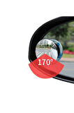 2 Adet 360° Kendinden Yapışkanlı Otomobil Motosiklet Kör Nokta Yan Aynası mt231