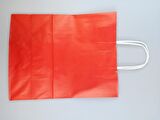 KRAFT KAĞIT ÇANTA KIRMIZI 25CM X 30CM - 1 ADET