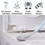 Miracle Omni® Golf Tasarımlı Silikon WC Klozet Mutfak Temizlik Fırçası Kanca Hediyeli