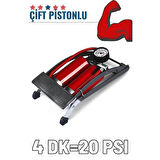 ModaCar Ayaktan Çift Pistonlu Lastik Şişirme Pompası
