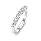 0,54 Karat Yarımtur Pırlanta Yüzük