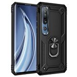 Gpack Xiaomi Mi Note 10 Lite Kılıf Vega Standlı Yüzüklü MıknatıslıFull Ekran Koruyucu