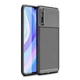 Gpack Huawei P Smart S Kılıf Negro Karbon Dizayn Silikon