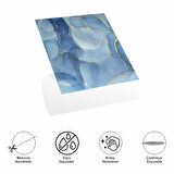 Kapamarka 30x30 Cm Pvc Duvar Karosu 4'Lü Paket - Okyanus Mermer