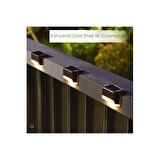 Kapamarka WaterProof Solar Merdiven Lambası 4 Adet