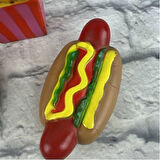 Kapamarka Hot Dog Sesli Köpek Oyuncağı