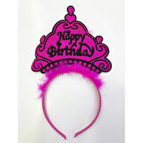 Kapamarka Happy Birthday YazÄ±lÄ± Neon Renk TaÃ§ 12 Adet