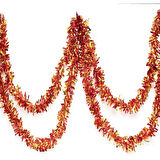 Kapamarka Kırmızı Altın Renk Garland Çİft Renk Sim Süs