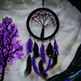 Kapamarka Mor İncili Hayat Ağacı Dream Catcher