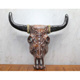 Kapamarka Ahşap Duvara Asmalı Bufalo Kafası