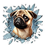 Kapamarka Fulcar French Bulldog Araç Stickerı