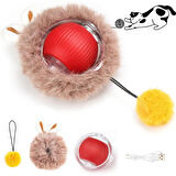 Kapamarka Tüylü Şarjlı Kedi Oyuncağı