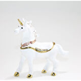 Taşlı Tekli Unicorn Figürü 