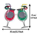 Kokteyl Temalı Hawaii Yaz Partisi Gözlüğü