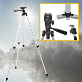 360 Derece Ayarlanabilir Katlanabilir Profesyonel Çekime Uygun 102 cm Ayaklı Tripod + Taşıma Çantalı