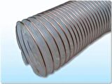 MEGAFLEKS POLİÜRETAN BAKIR TELLİ  ŞEFFAF HORTUM 102MMx10MT PU 070 TOZ TALAŞ EMİŞ