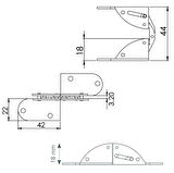 Canex Metal Masa Menteşesi