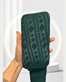 Elena Kış Filesi Zümrüt Yeşili Desenli Külotlu Çorap-Limited