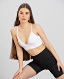 Aurafit Kaplı Arkası Çapraz Derin Dekolte İp Askılı Spor Sütyeni/Büstiyer-9026