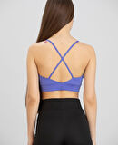 Aurafit Kaplı Arkası Çapraz Derin Dekolte İp Askılı Spor Sütyeni/Büstiyer-9026