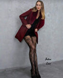 Denise Flower Çiçek Desenli File Modern Dantel Görünümlü Külotlu Çorap