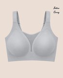 Intive Curvy Büyük Beden Lazer Kesim Dikişsiz Kalın Askılı Önü Tül Detaylı Sütyen (XL-4XL)