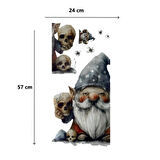 Gotik Cüce ve Kafatası Duvar Sticker Seti