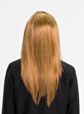 Altın Renk Düz Kesim İçi Astarlı Uzun Parti Peruğu 