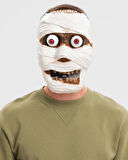 Sallanan Yaylı Oynar Gözlü Mumya Maskesi 