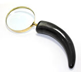 Pirinç Boynuz Saplı Büyüteç Model 3