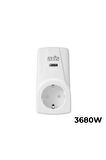 2'li Uzaktan Kumandalı Priz Set 3680 W